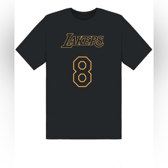 Kobe Lakers T-SHIRT NUMBER front 8 and back 24 - Picture 2 of 3